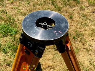 Vintage Keuffel,  Esser Wood Surveying Tripod - Adjustable - 3