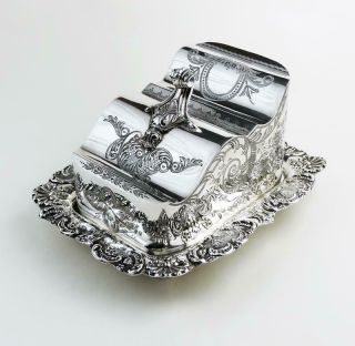 Victorian Silver Plated Cheese Dish C1870 Briggs & Co Sheffield