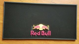 Red Bull Energy Drink Large Rubber Bar Mat In.