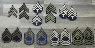 Wwii Us Army Enlisted Mans Rank Patches