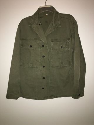 Ww2 Us Military Shirt Jacket 34r Olive Drab 40s Us Army