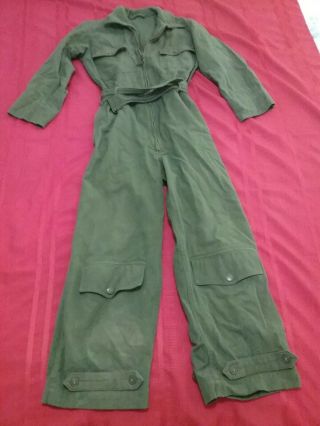 1944 Us Army Air Forces Summer Olive Drab Flying Suit; Size 36m Wwii