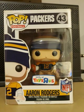 Funko Pop 43 Aaron Rodgers Packers Toys R Us Exclusive