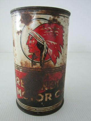 Red Indian Mccoll Frontenac Motor Oil Can One Imperial Quart Advertising Sign