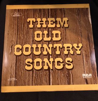 Them Old Country Songs Classic Vinyl Double Lp Record Album 1972