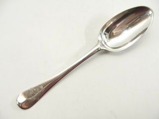 RARE SET OF FOUR ANTIQUE SILVER HANOVERIAN TABLE SPOONS / LONDON 1748 REF 188 3