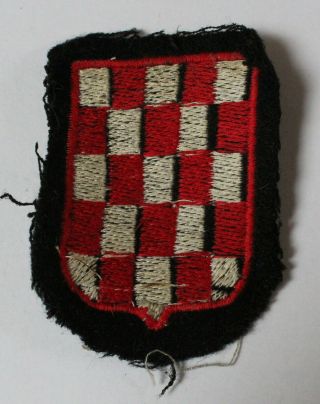 German Ww 2 - Croatian Volunteer Patch