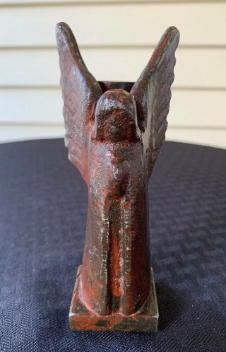 Jan Barboglio Iron Angel Candle Holder.  Measures 5 Inches Tall.