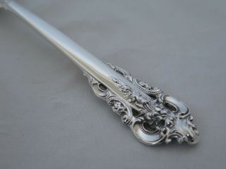 Set of 4 Wallace Sterling Silver Grande Baroque Cream Soup Spoons 3