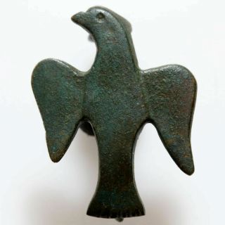 Museum Quality Anglo Saxon Bronze Eagle Fibula Brooch Circa 700 Ad