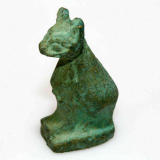 Museum Quality Egyptian Bronze Cat Statue Circa 700 - 1000 Ad