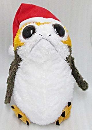 Star Wars Mega - Jumbo Christmas Plush Doll Stuffed Toy Porg Sega Santa From Japan