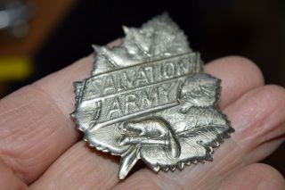 Antique Rare Canadian Salvation Army Cap Badge
