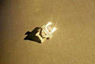 Phi Beta Sigma 10k Yellow Gold With Seed Pearls Sorority Fraternity Pin 2.  35g