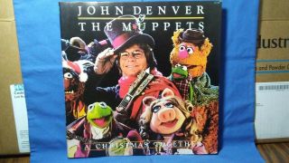 John Denver & Muppets A Christmas Together 1979 Rca Childrens Folk Lp W/poster