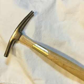 Vintage C S Osborne Brass Magnetic Leather Upholstery Tack Hammer