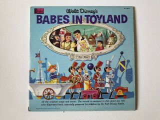 Babes In Toyland Walt Disney Productions 1961 Lp Story & Music Illustrated Book