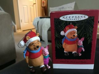 Hallmark Keepsake Ornament Disney Winnie The Pooh And Piglet 1996