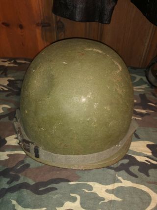 US M1 Steel Helmet Rear Seam Shell WW2 Korean Korea Vietnam War US Army USMC 3
