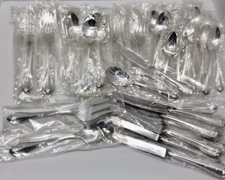 Oneida KING JAMES Silver Plate 52 Pc 1881 Rogers Service for 8 Flatware 2
