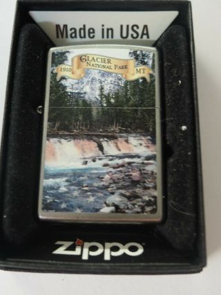Rare Prototype Glacier National Park 1 Of 1 Zippo Lighter