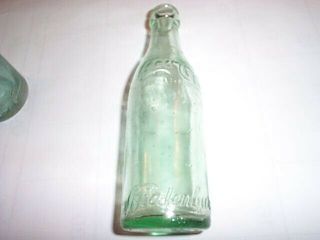 Straight sided SCRIPT Coca Cola Crown Bottle Biedenharn Vicksburg Miss 2