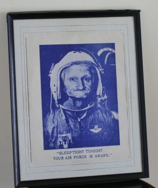 Estate - Sleep Tight Tonight Your Air Force Is Awake Vintage Framed Poster Print