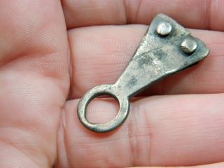 Un Researched Anglo Saxon / Viking Silver Dagger Hanger Metal Detecting Detector