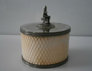 Antique Victorian Tea Caddy Complete With Interior Floating Lid Rare Piece c1880 2