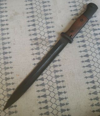 Wwii 1941 German K98 Mauser Bayonet No Scabbard 43 Cvl 7107