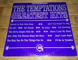 The Temptations " Greatest Hits " (12 " Lp) {original Gordy Label} (record Vg, )