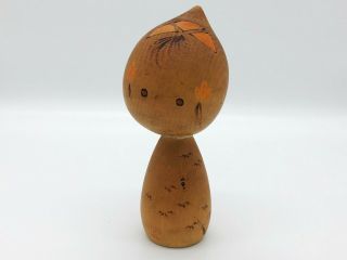 6.  2 Inch (16 Cm) Japanese Vintage Sosaku Wooden Kokeshi Doll
