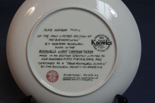 Norman Rockwell ' s Light Campaign Series Collectors Plate 