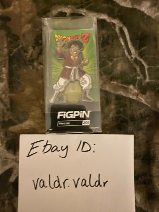 Sdcc 2019 Exclusive Figpin Dbz Hercule 205 Dragonball Z Pin Limited Edition 750