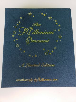 The Millenium Ornament Rejoice Limited Edition Roman Inc.  1998 2