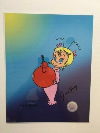 Chuck Jones Grinch Limited Edition Cel - Signed By June Foray W / Certificate