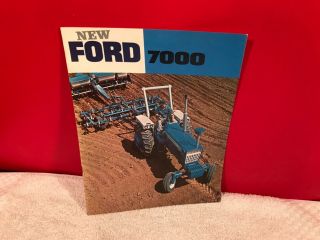 Rare 1971 Ford Farm Tractor 7000 Dealer Advertising Brochure