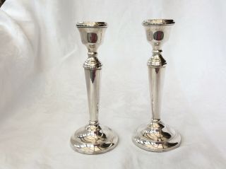 Silver Candlesticks - A T Cannon,  London.
