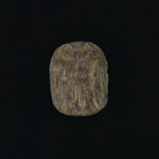 Ancient Egyptian Carved Stone Scarab Bead Relic Engraved Artifact Jewelry Making