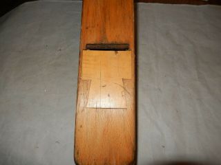 Antique Wooden Block Plane Branded British made blade 1800 ' s JS&S 3