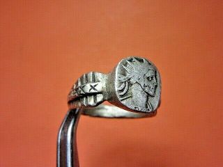 Legionary Ancient Silver Roman Ring Probus (emperor)