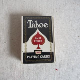 Vintage Playing Cards Arrco Tahoe No.  84 Poker Usa On Hang Tag