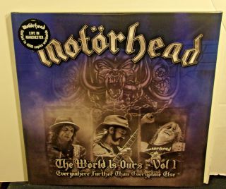 Motorhead The World Is Ours Live In Manchester 2010 Vinyl Lp Ltd Edition