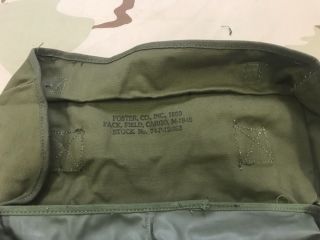 US ARMY WW2 M - 1945 PACK FIELD CARGO VINTAGE CANVAS BAG MILITARY SURPLUS 3