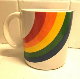 Vintage Ftd Rainbow Mug 1980s 1984 Mug Life Seen In Stranger Things