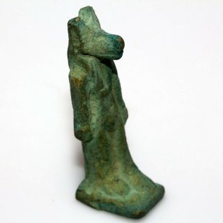 Museum Quality Egyptian Bronze Anubis Statue Circa 700 - 1000 Ad