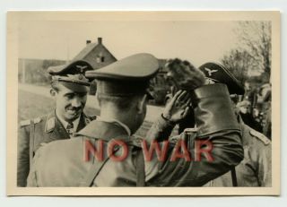 Wwii German Photo Luftwaffe Pilot General Adolf Galland The Knight Cross Holder