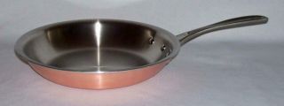 Calphalon 8 " Copper Chef Skillet W/aluminum & Stainless Steel Lining