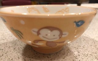 Schen Small Ceramic Serving Dish With Monkey Pattern 4”