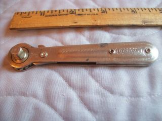 Vintage Oxwall Tools Usa 1/4 " Drive Reversing Ratchet Wrench